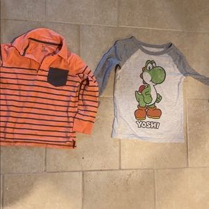 2 boys long sleeve shirts
